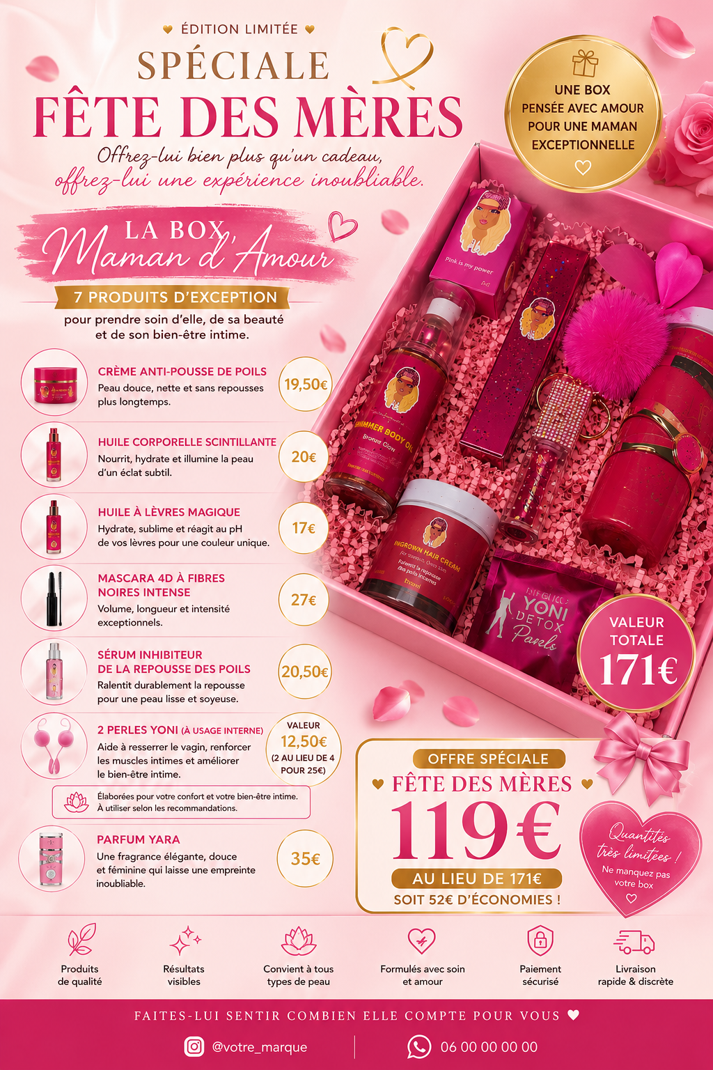 🌸✨ BOX SPÉCIALE FÊTE DES MÈRES – “Maman d’Amour” ✨🌸
