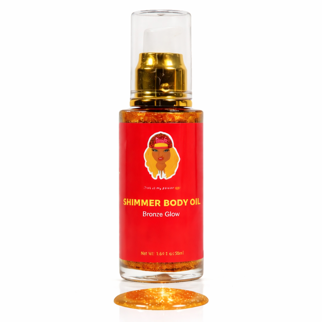 Huile corporel scintillante